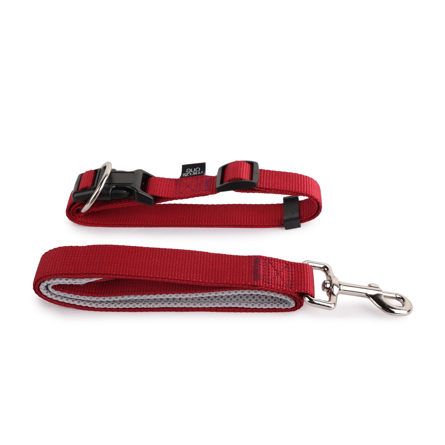 Recycled Materials Red Collar & Leash