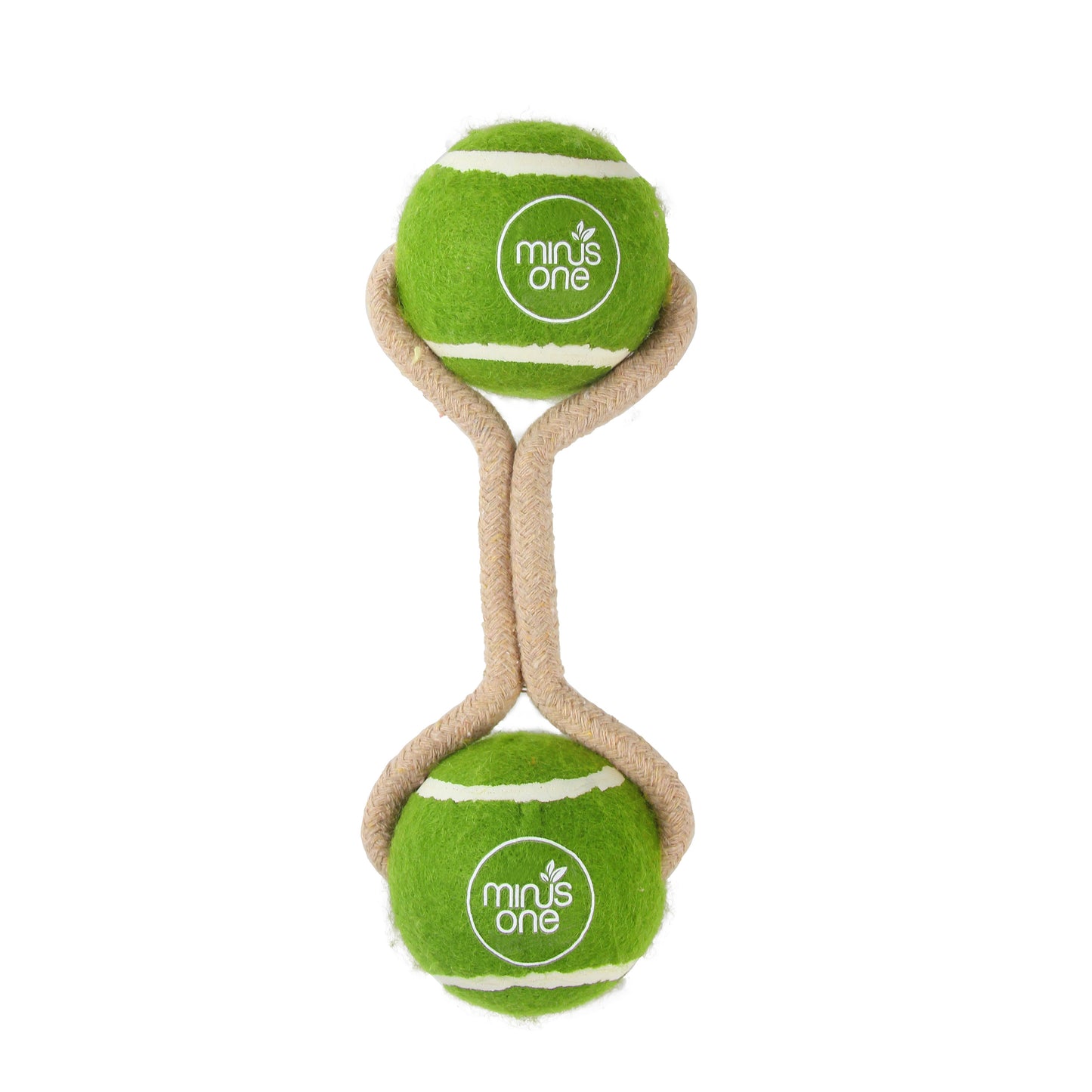 Dog Tennis Ball Rope Toy - Double
